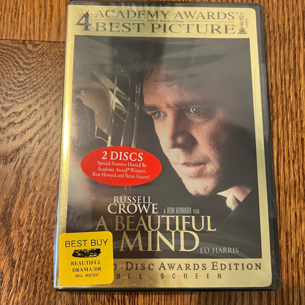A Beautiful Mind DVD - Full Screen Edition. NWT